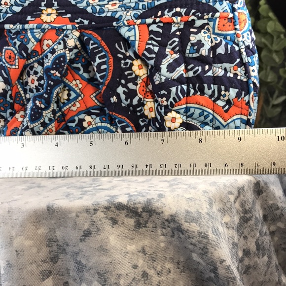 Vera Bradley Frannie Marrakesh Blue/Orange/White 5”x9” Mini Handbag💙VGUC💙 - Picture 10 of 10